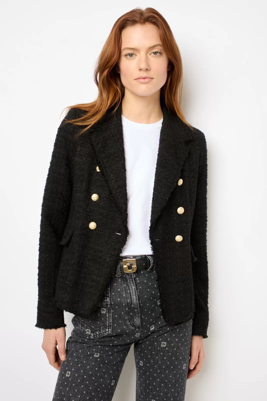 Gerard Darel Blazer croisé en tweed - MYLA