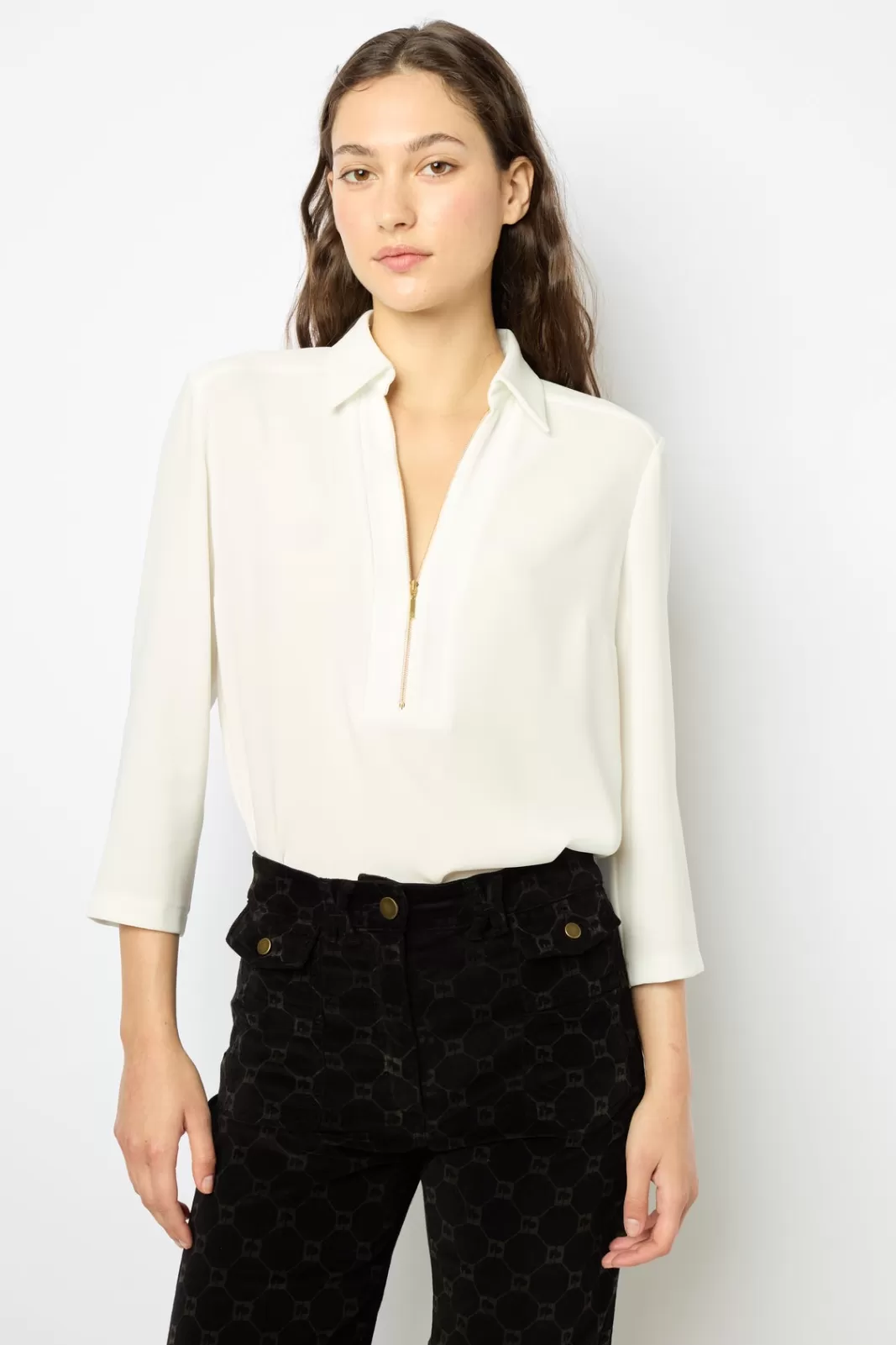 Gerard Darel Blazer droit en velours - MAEVA