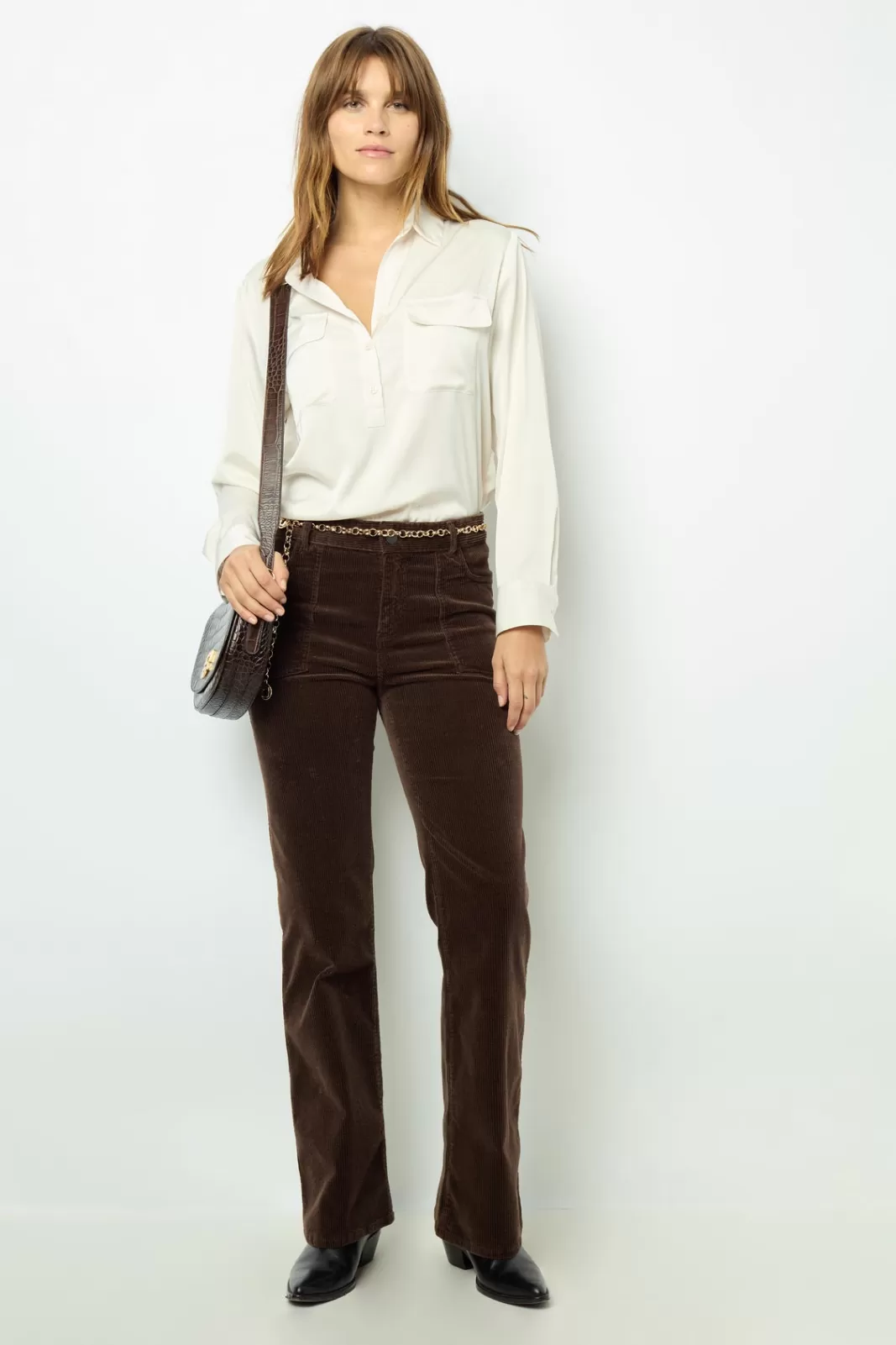 Gerard Darel Blouse satinée unie - BRIGITTE