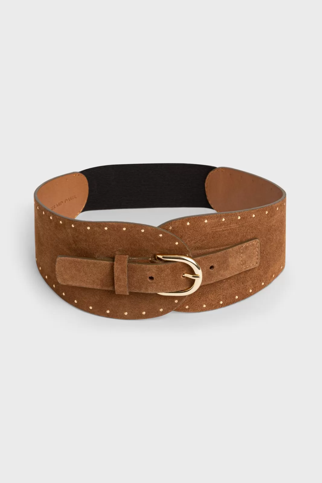 Gerard Darel Ceinture corset en cuir velours et rivets - OLYMPE