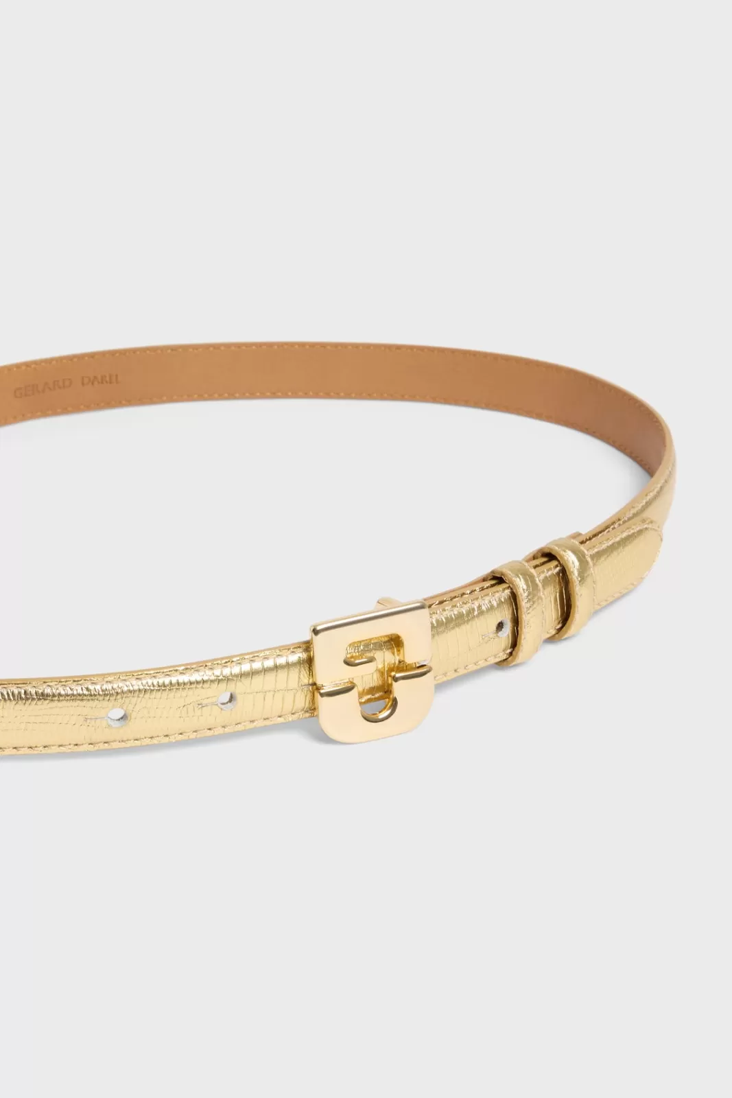 Gerard Darel Ceinture en cuir effet python métallisé - LE MINI LAUREN