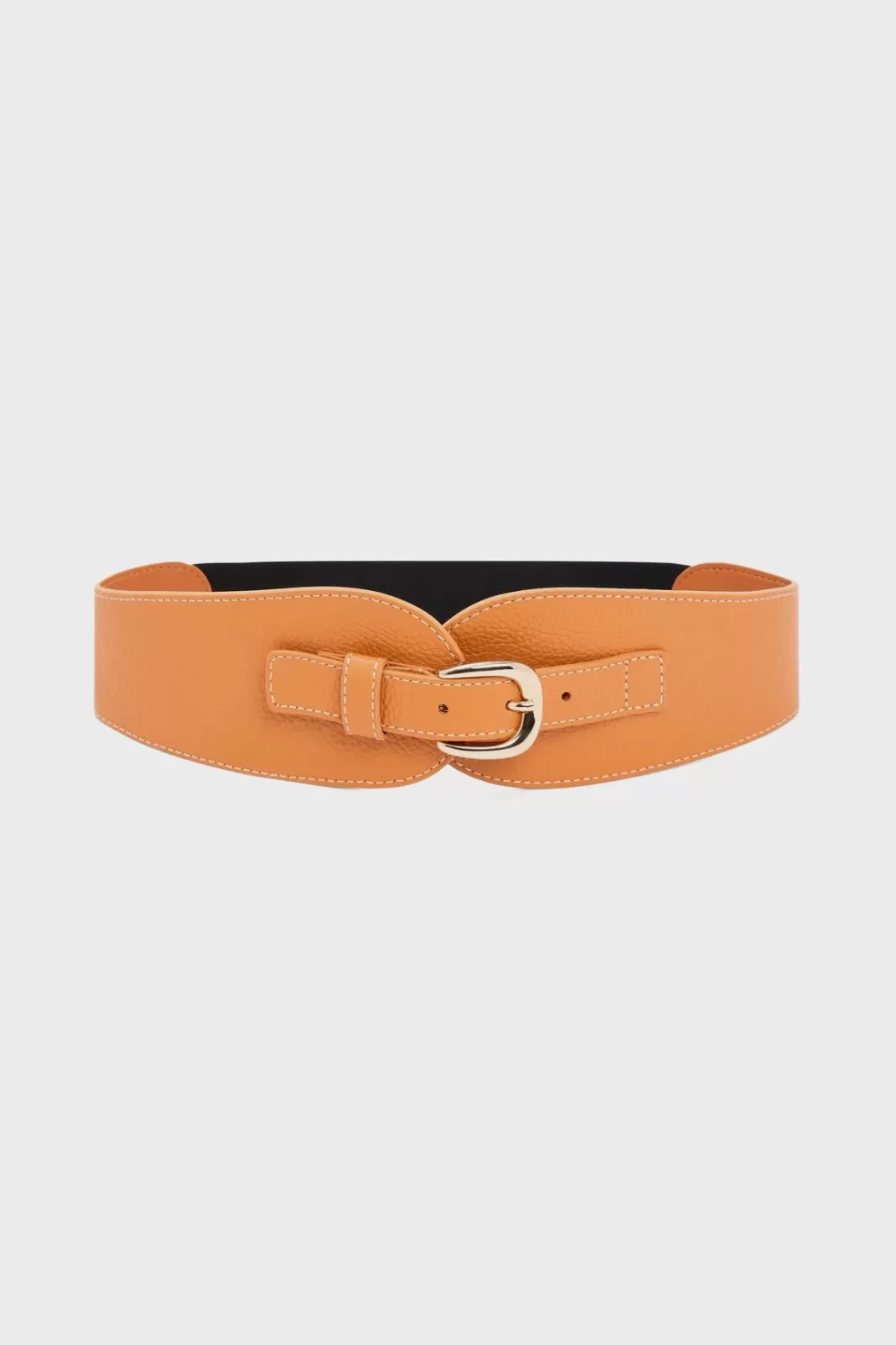 Gerard Darel Ceinture en cuir grainé avec dos élastiqué - OLYMPE