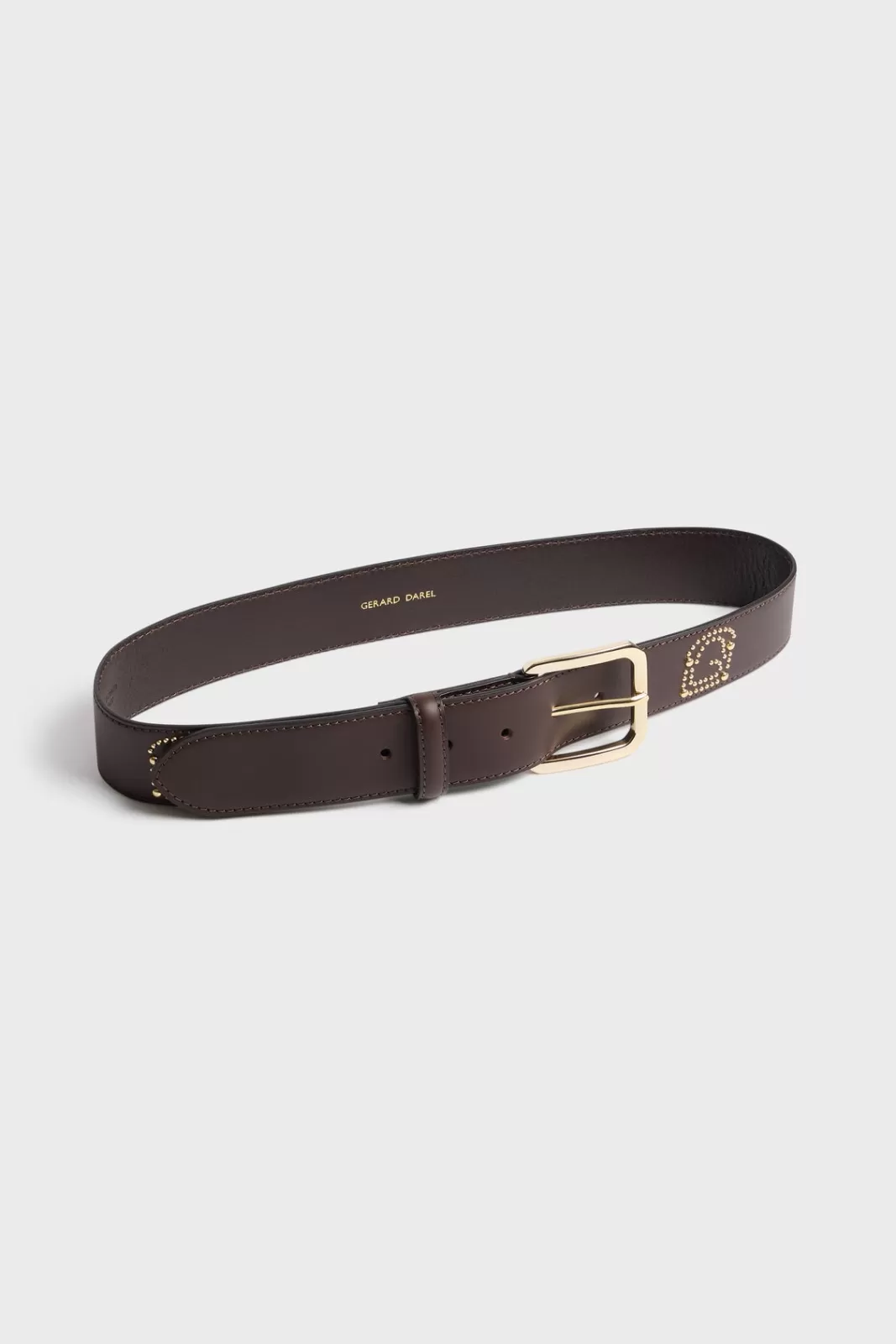 Gerard Darel Ceinture signature en cuir avec rivets - LE MAY