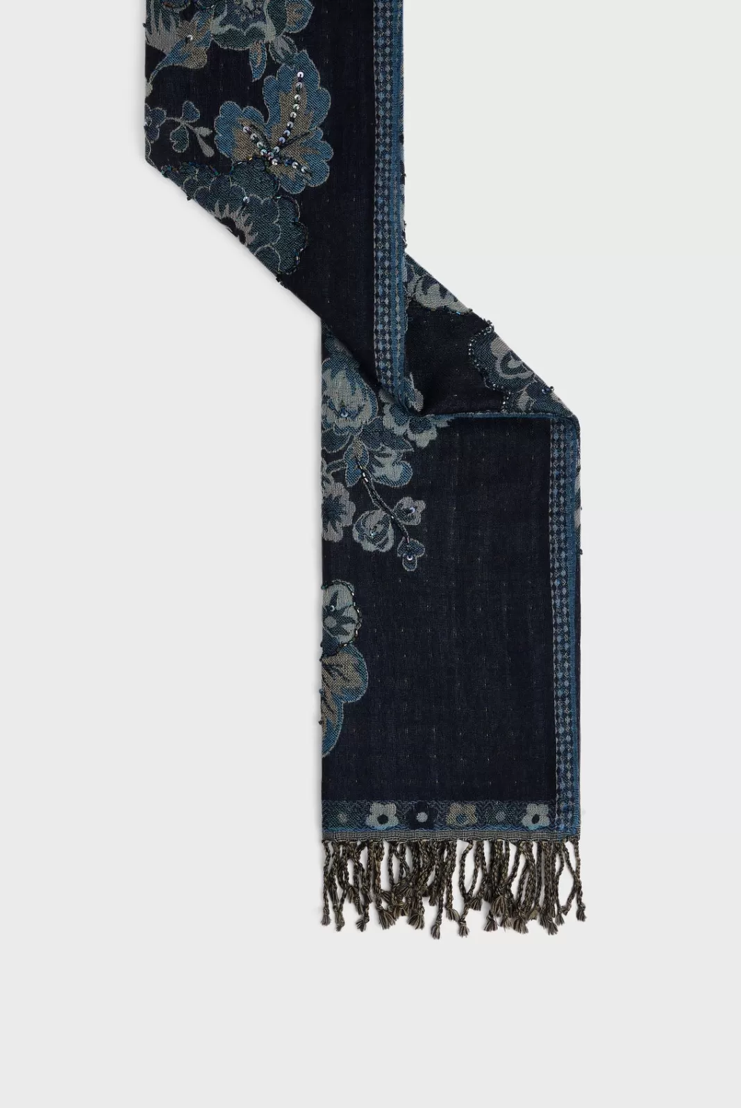 Gerard Darel Echarpe grandes fleurs en laine - DORINE