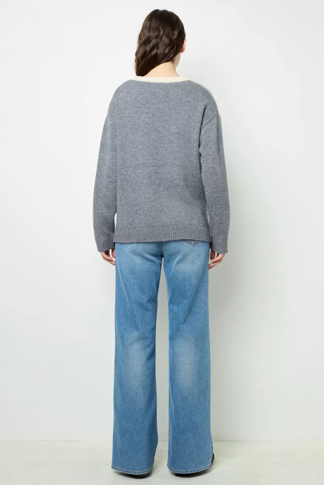 Gerard Darel Gilet bicolore en laine - JANNICE