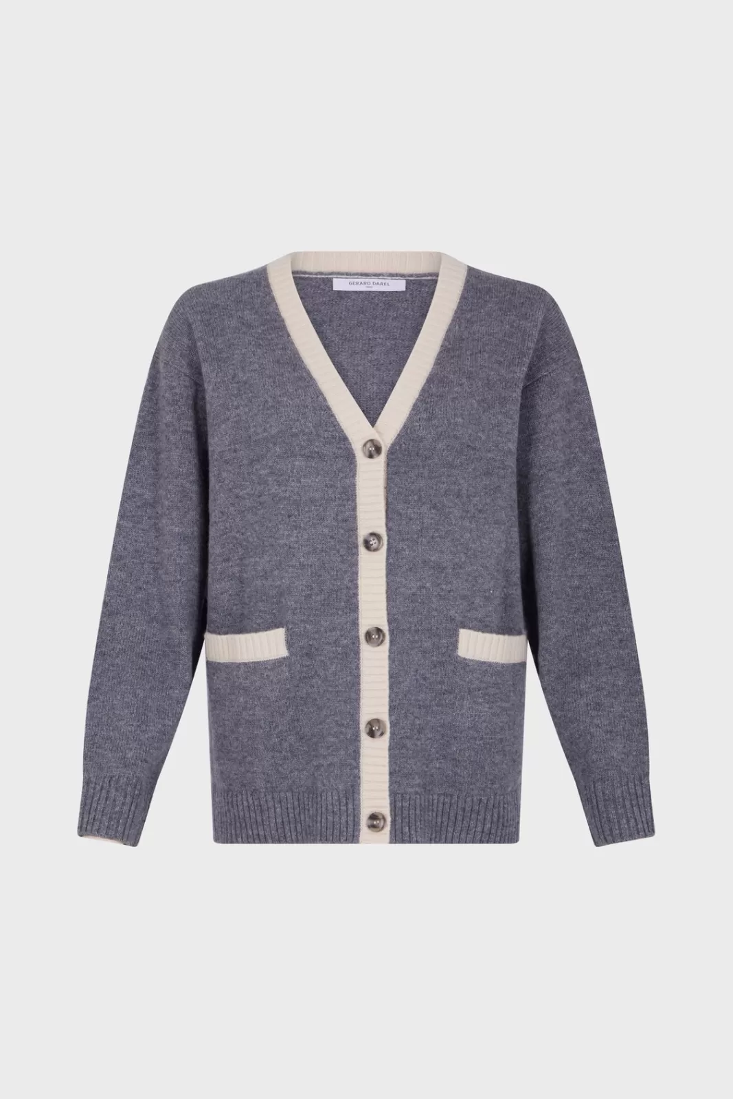 Gerard Darel Gilet bicolore en laine - JANNICE