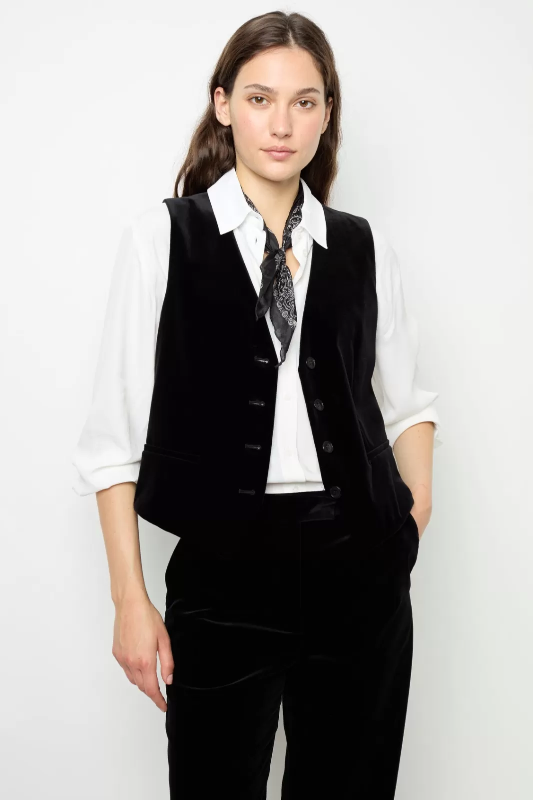 Gerard Darel Gilet sans manche en velours - MAIA