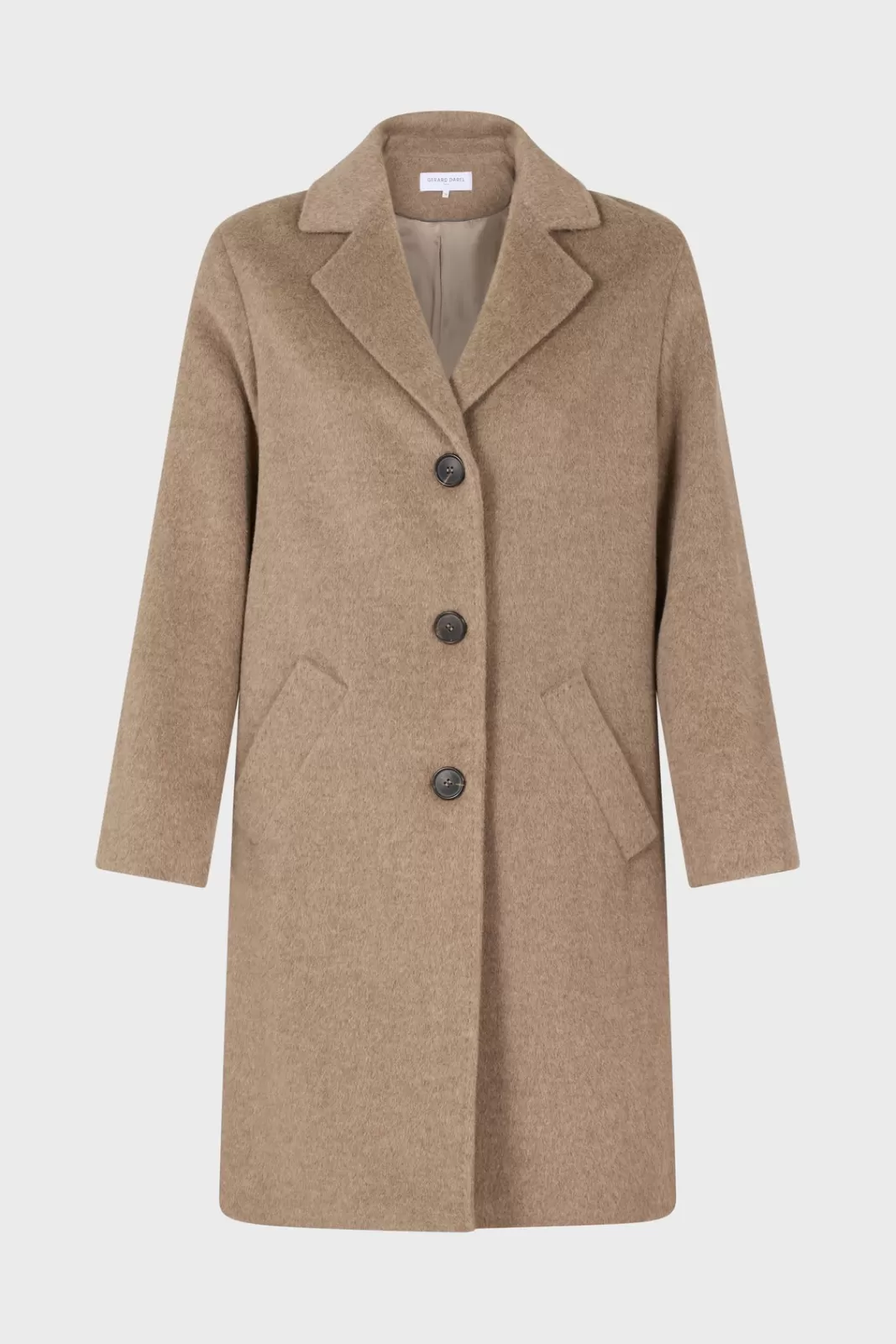 Gerard Darel Manteau droit en laine et angora - SALISHA