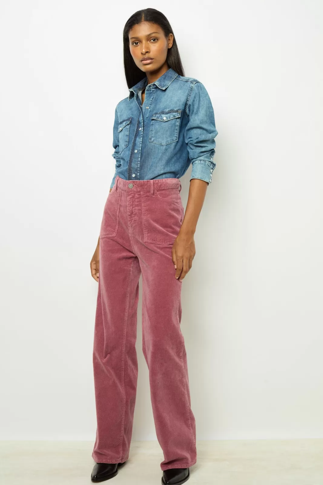 Gerard Darel Pantalon flare en velours à côtes - NAZIA