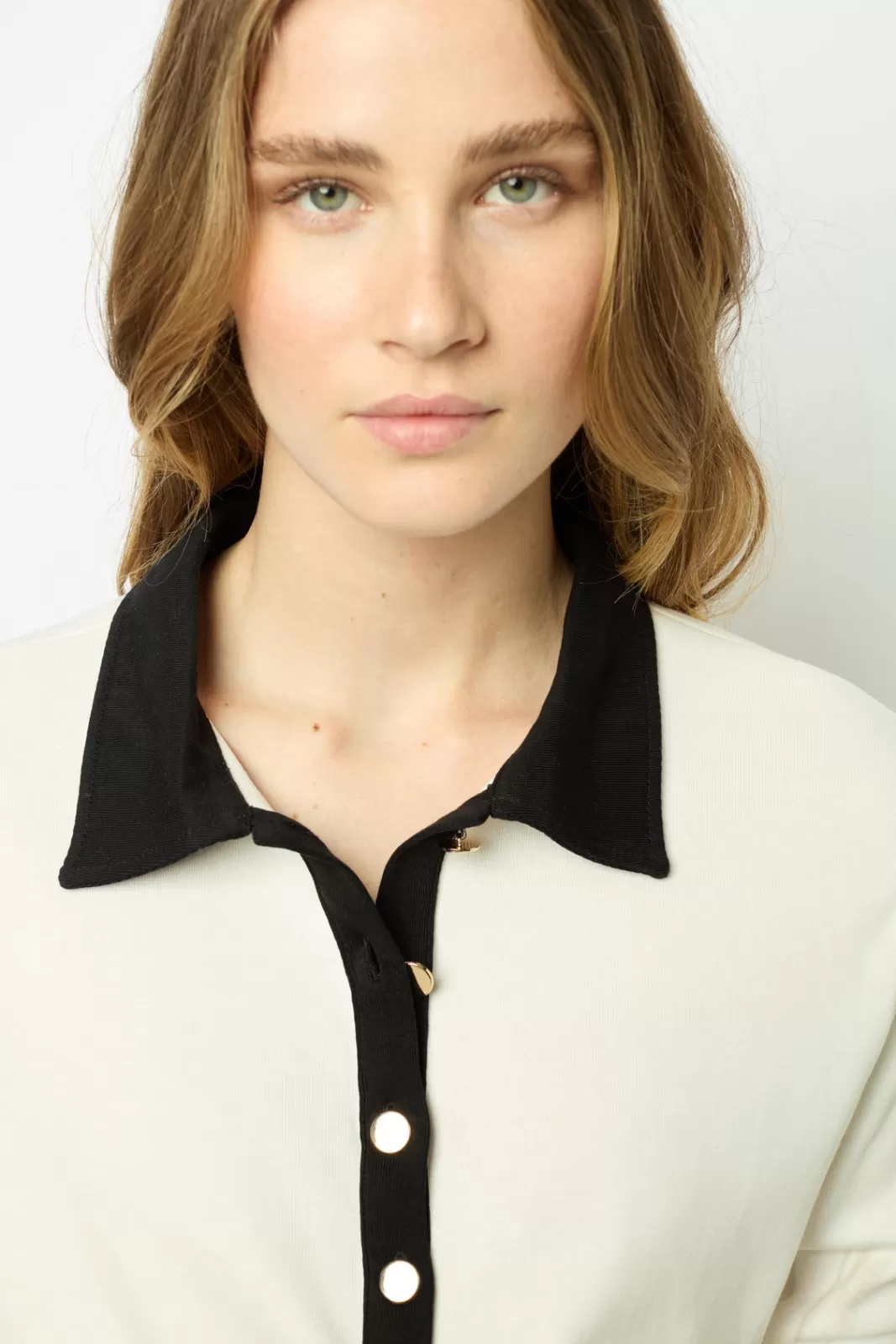Gerard Darel Polo bicolore en coton - ALFREDINE
