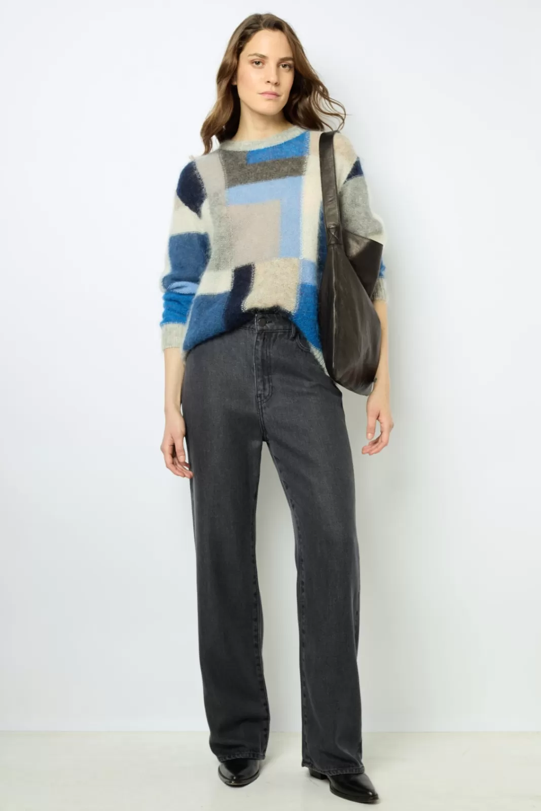 Gerard Darel Pull color block en mohair - JANYCE