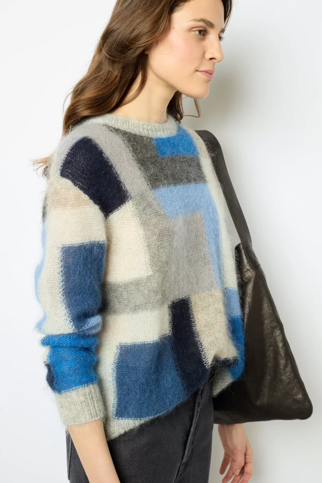 Gerard Darel Pull color block en mohair - JANYCE