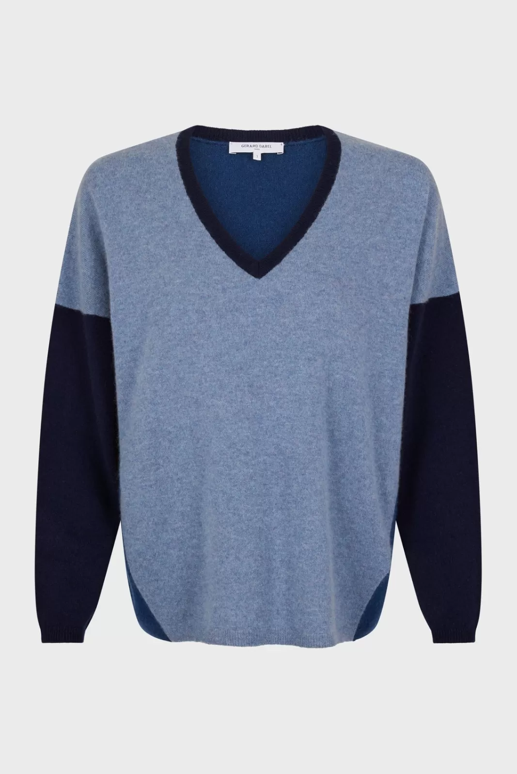 Gerard Darel Pull V color block en cachemire - JALYA