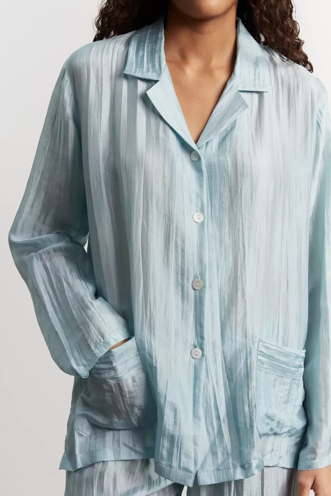 Gerard Darel Pyjama en soie - Bleu ciel