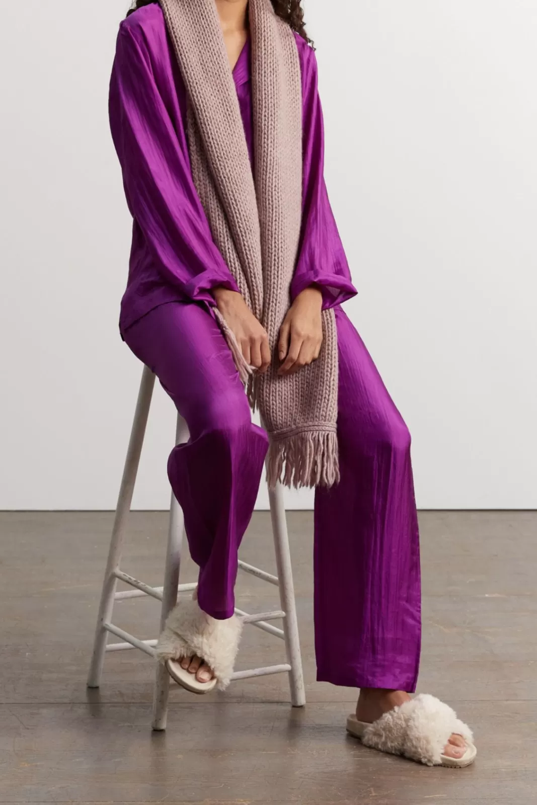 Gerard Darel Pyjama en soie - Violet