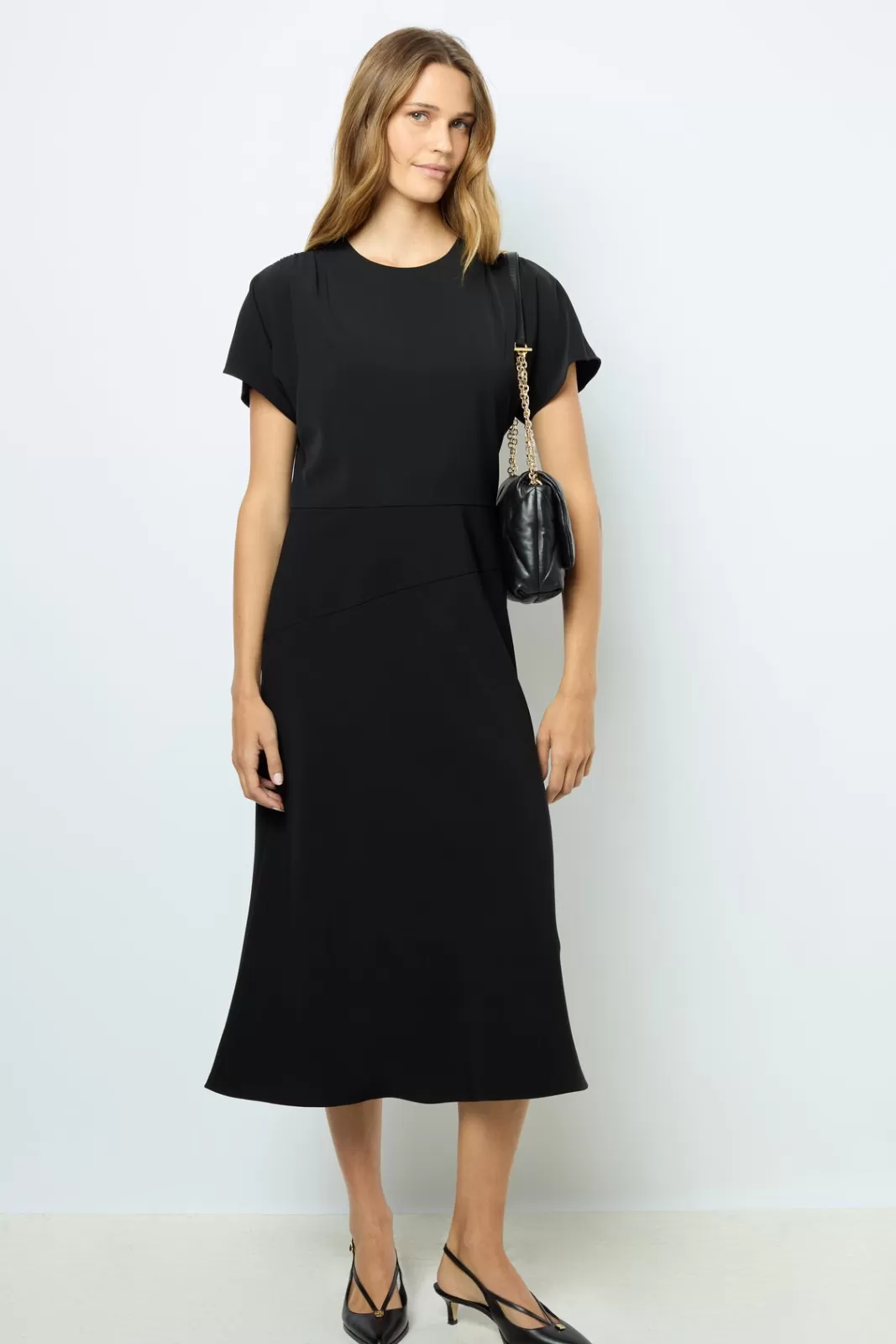 Gerard Darel Robe midi cintrée unie - SERGINA