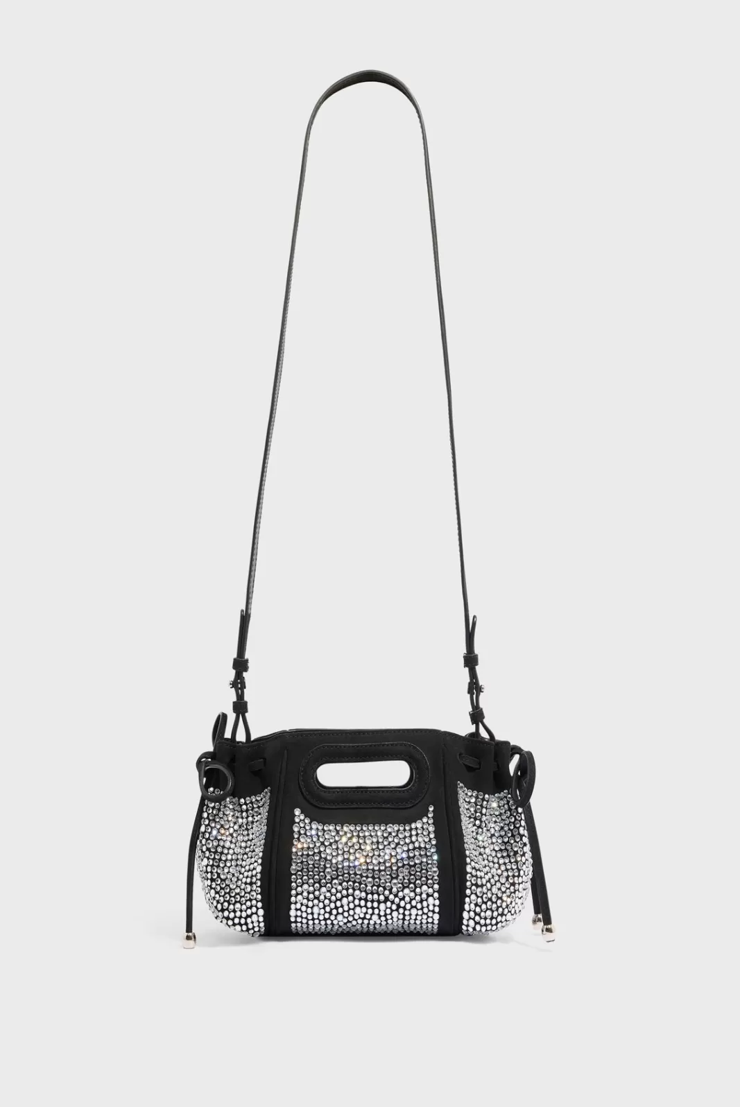 Gerard Darel Sac bandoulière en cuir"])self.__next_f.push([1," velours avec strass - MICRO DANY