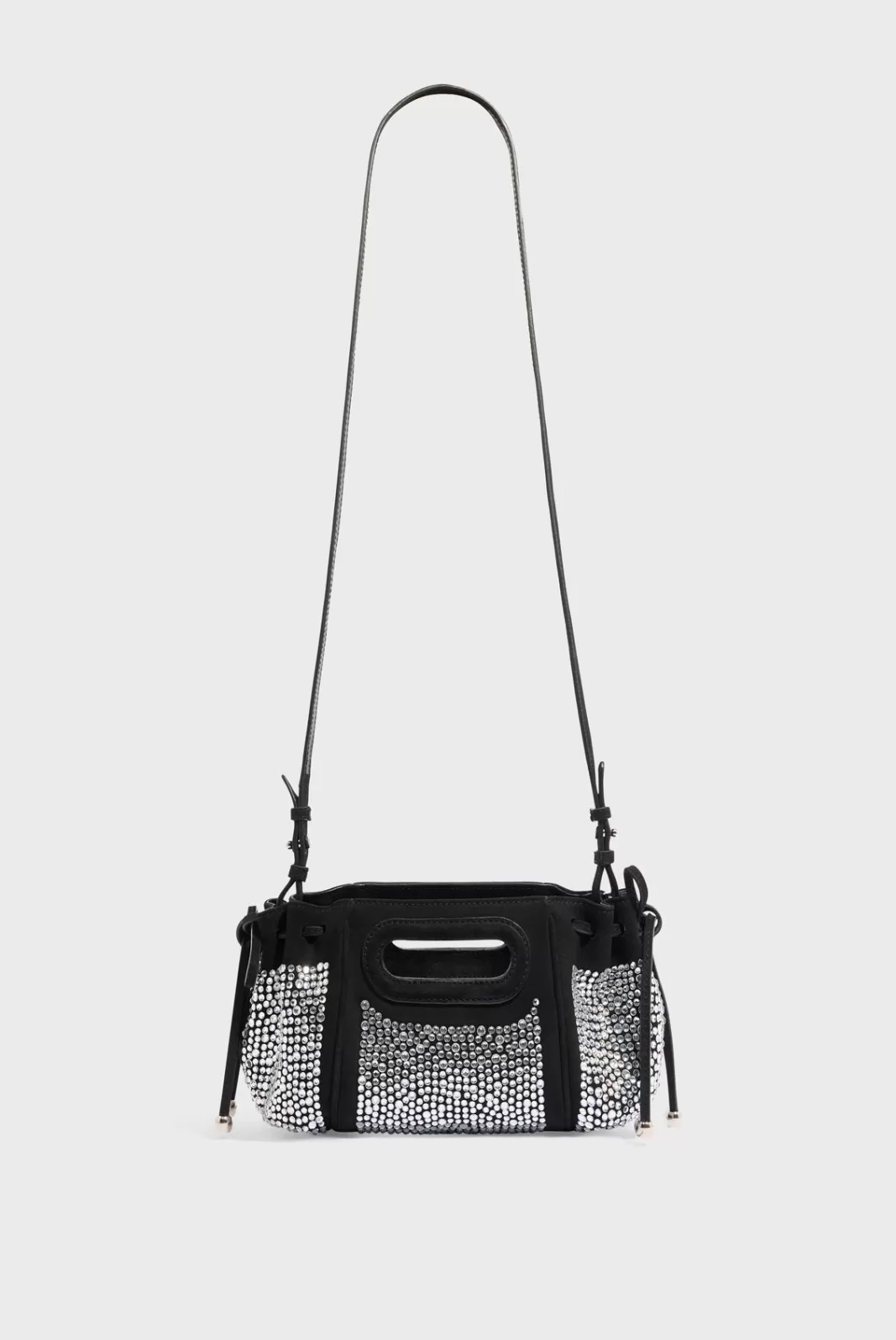 Gerard Darel Sac bandoulière en cuir"])self.__next_f.push([1," velours avec strass - MICRO DANY