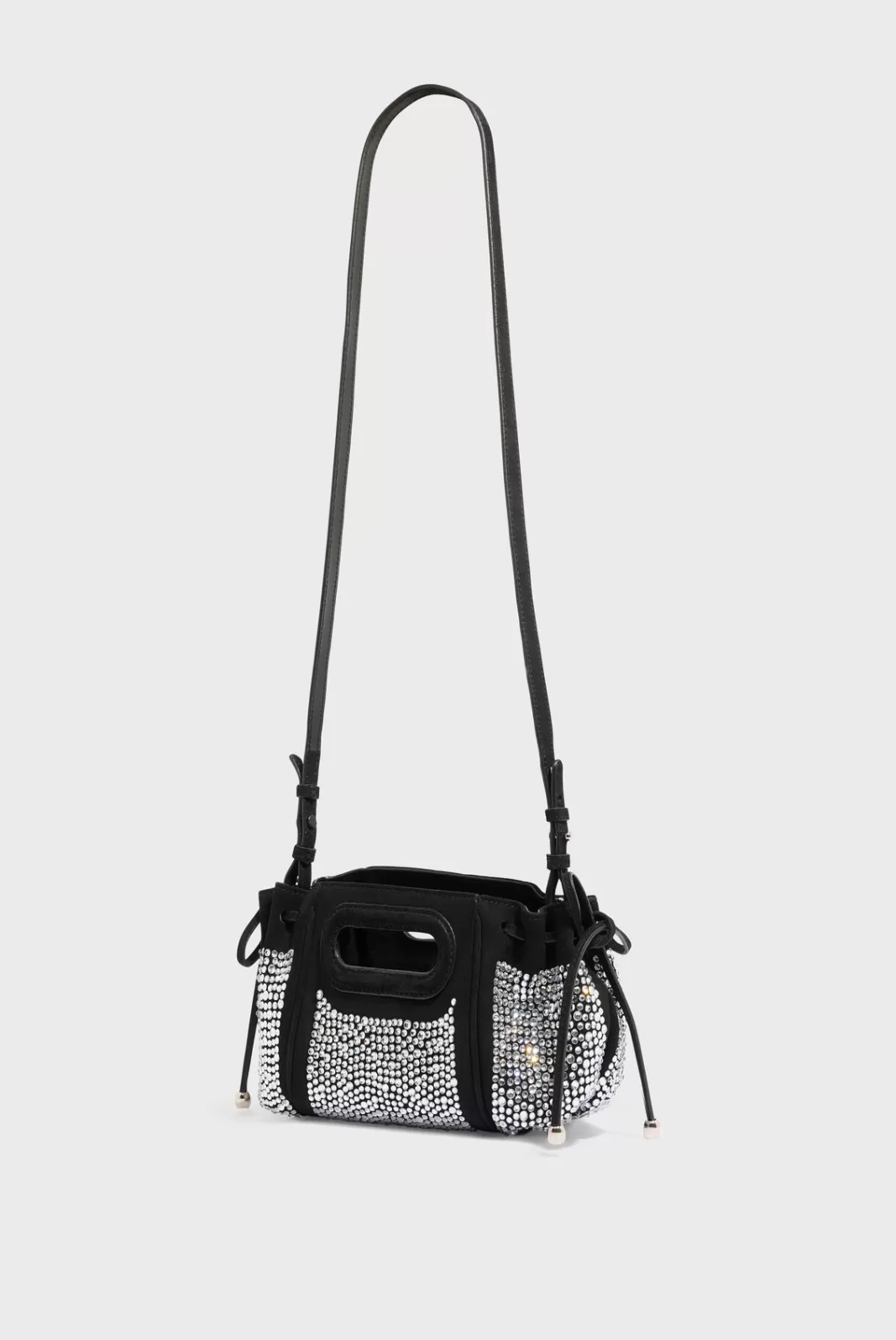 Gerard Darel Sac bandoulière en cuir"])self.__next_f.push([1," velours avec strass - MICRO DANY