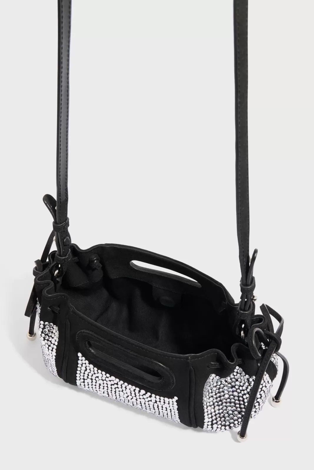 Gerard Darel Sac bandoulière en cuir"])self.__next_f.push([1," velours avec strass - MICRO DANY