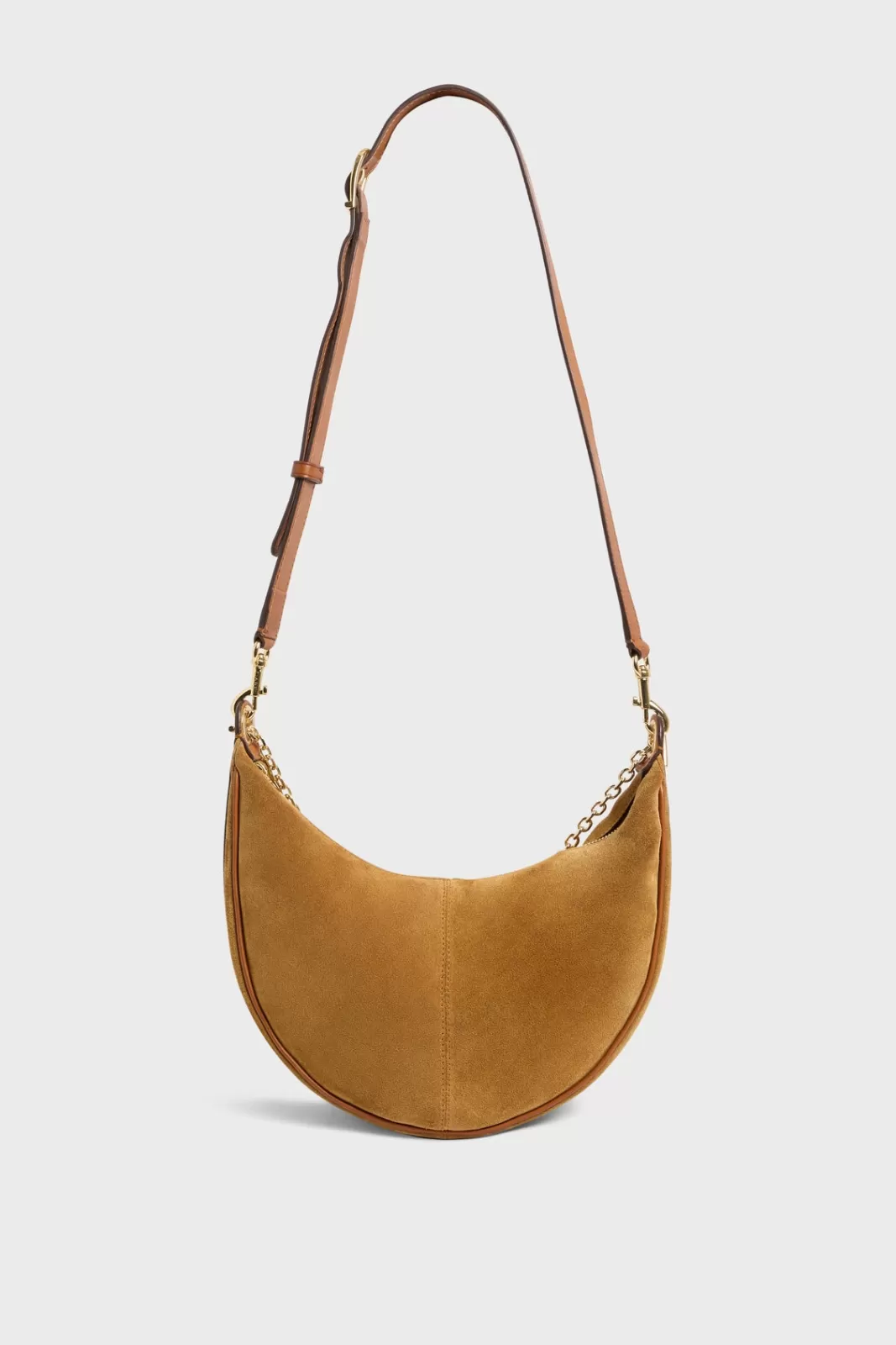 Gerard Darel Sac demi-lune en cuir velours - LE SUZANNE