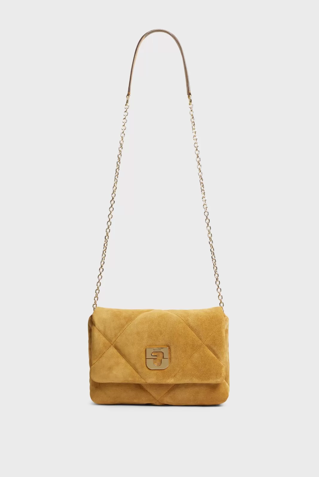 Gerard Darel Sac porté travers en cuir velours matelassé - LE FANNY