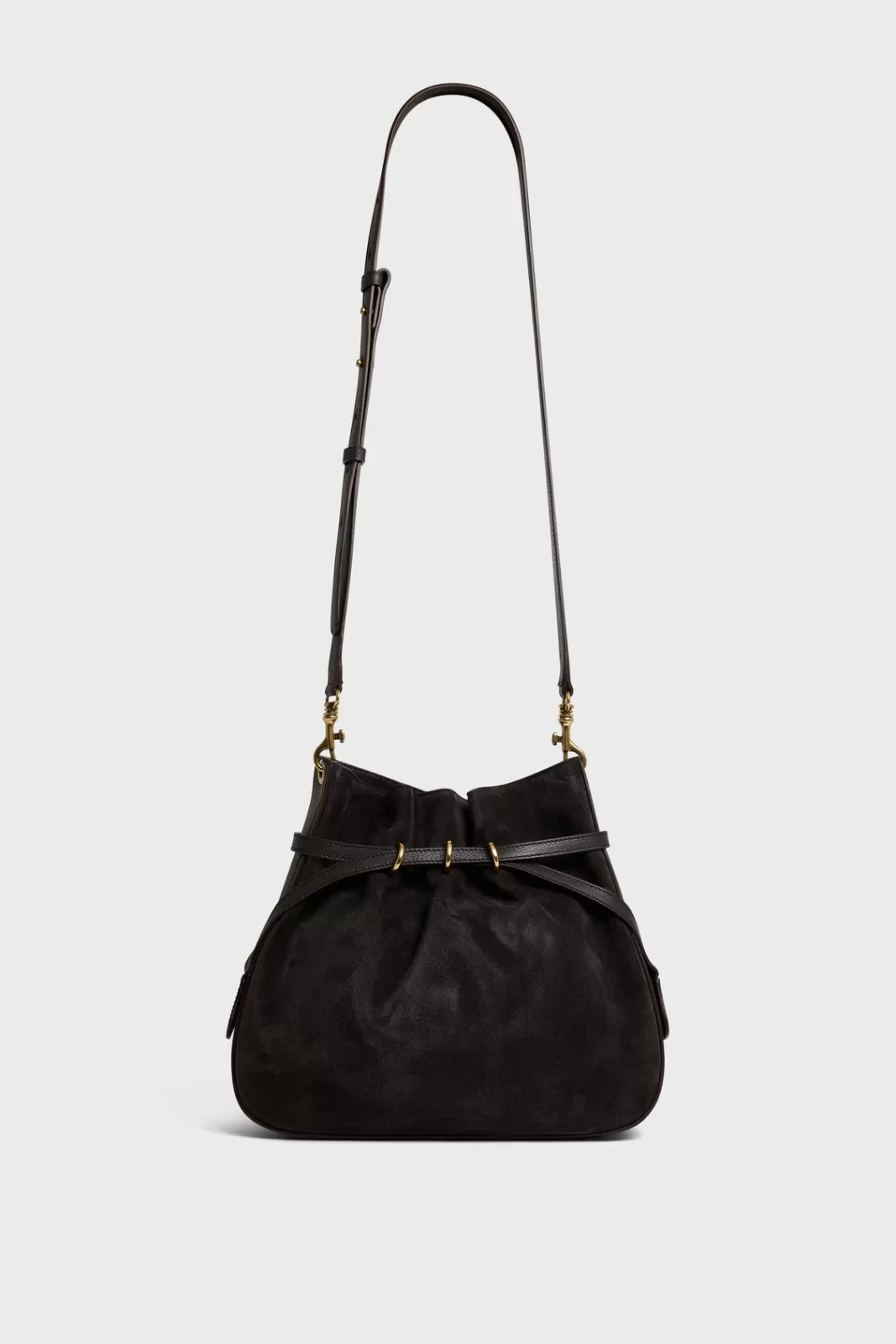 Gerard Darel Sac seau en cuir velours - ROMY