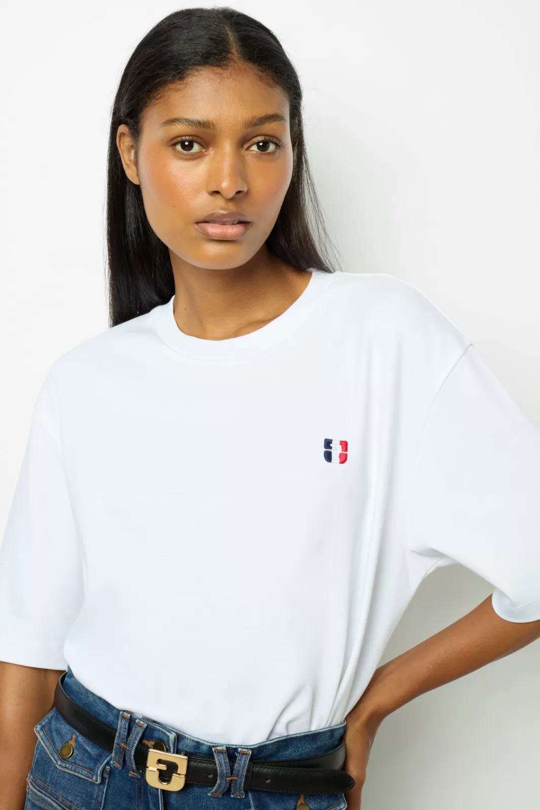 Gerard Darel T-shirt à monogramme tricolore - ALEXANDRINE