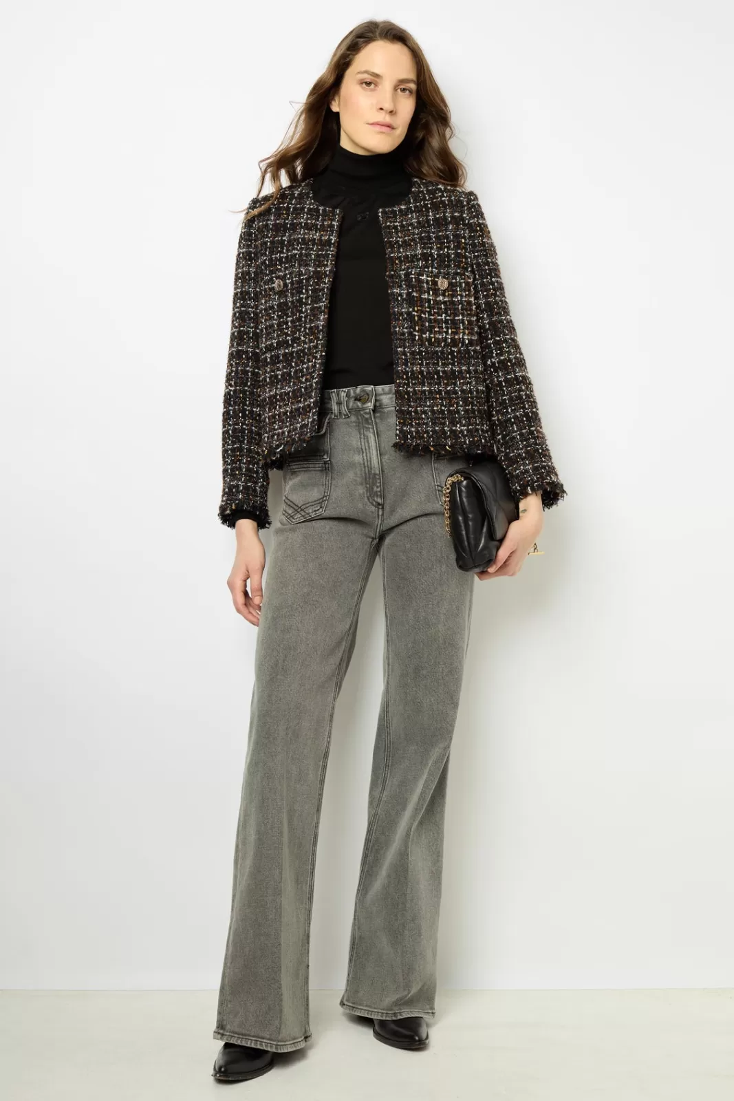 Gerard Darel Veste en tweed multico - MATHILDA